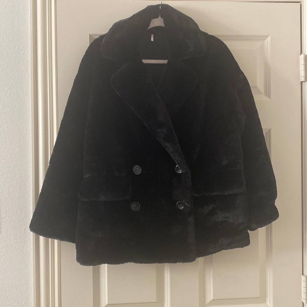 Free People Faux Fur Coat